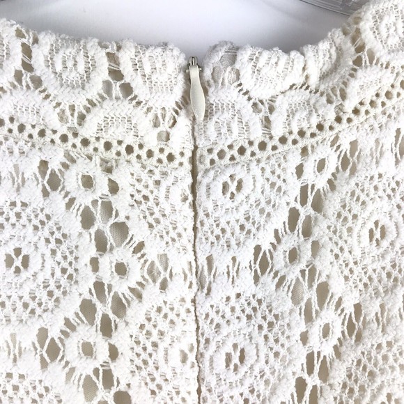 Charter Club Dress Womens /High Waist/ Shift Dress Size M Ivory Lace Sle… - Picture 3 of 7